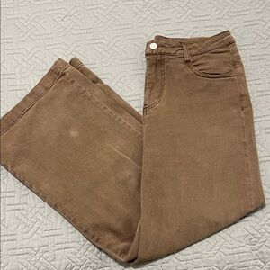 Entro Brown Straight Leg Jeans